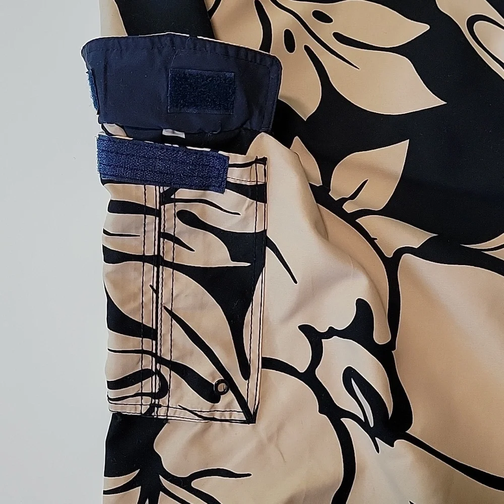 Hawaiian Performance Surf Wear Board Shorts Floral Flowers Swimsuit Trunks 42